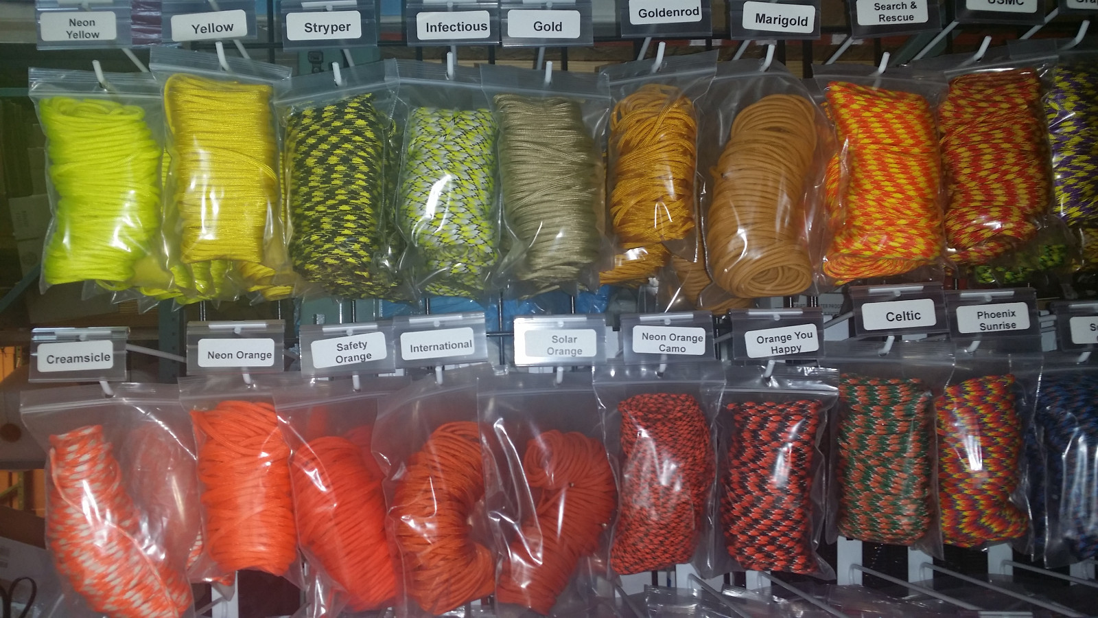 5 Color Lot of Paracord 100 Foot 550 lb 7 Strand for Camping Survival Bracelets