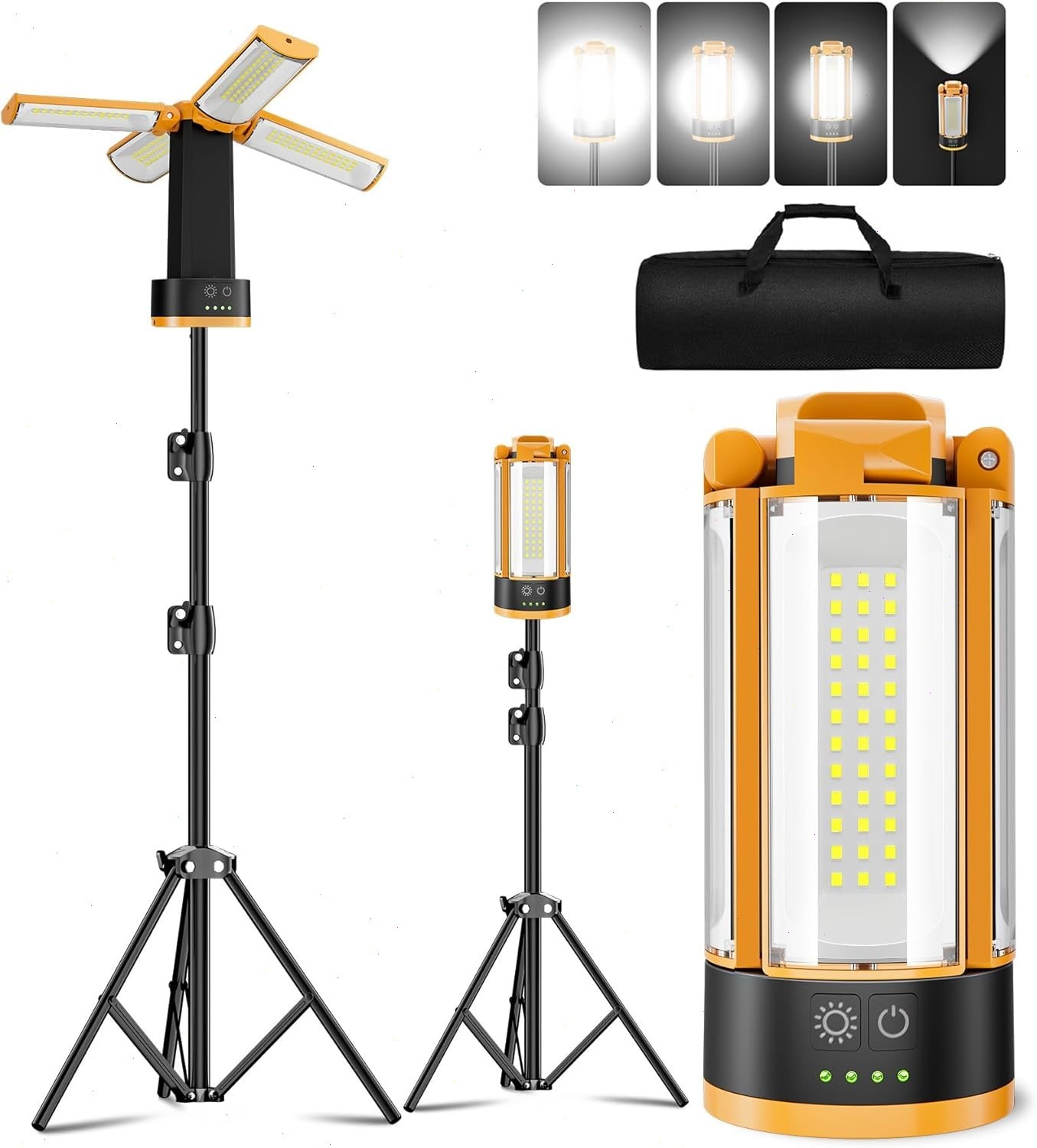 LED Work Light W/Stand Portable Flood Light Flashlight Outdoor Camping Lamp USA