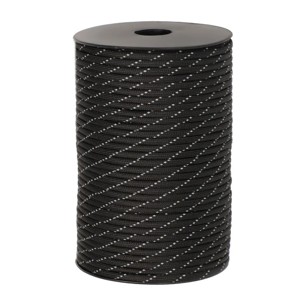 4mm 200ft Reflective 550 Paracord Rope Parachute Cord Type III 7 Strand Cord