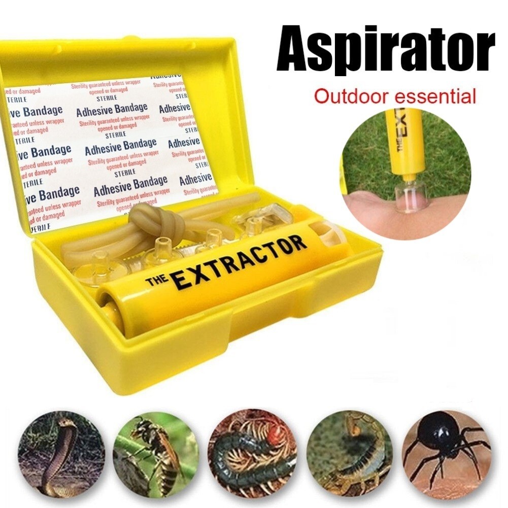 2026 Insect Bug Bee Sting Snake Bite Venom Extractor Suction Kit Tool Pump First