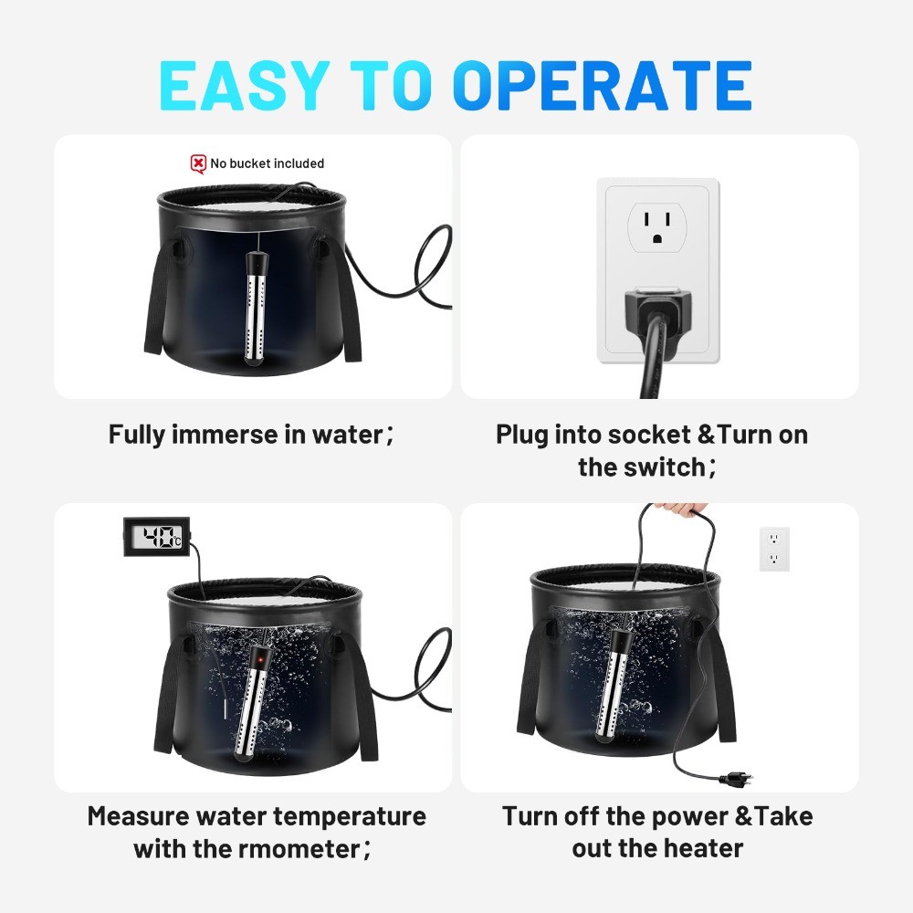 Portable Camping Shower Heater Rechargeable Outdoor 6000mAh Camp Pump for Travel