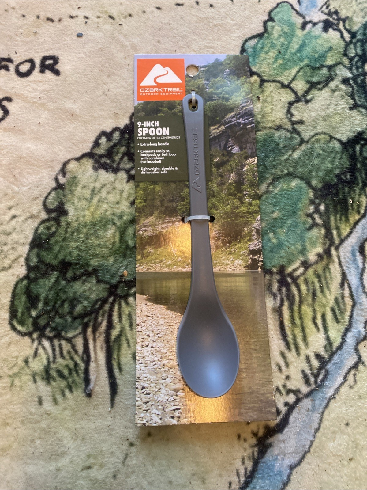 OZARK TRAIL 9-inch Camping Spoon Extra-long Handle Lightweight Durable Plastic
