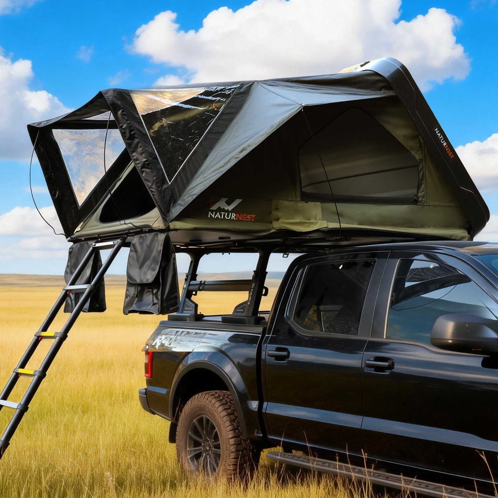 Naturnest Roof Top Tent ABS Hardshell Car Camping Tent 1.9M