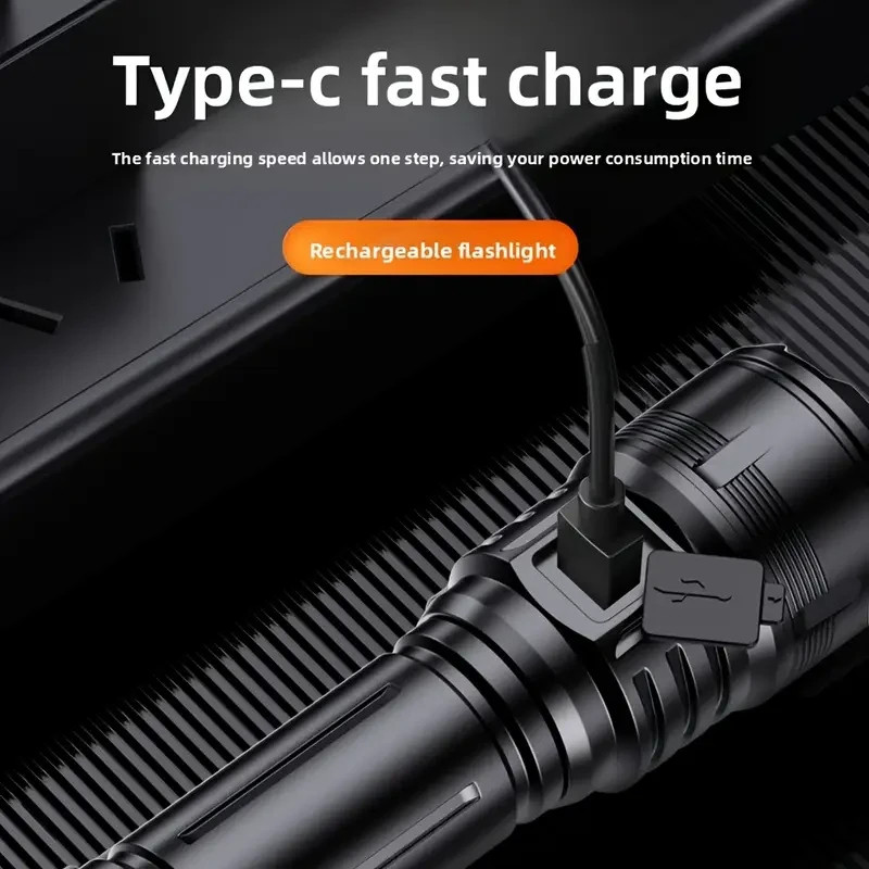 NEW 3000 Lumens Tesla Grade 21700 LiIon USBC Recharge 3000 mAh 3.7V Aluminum