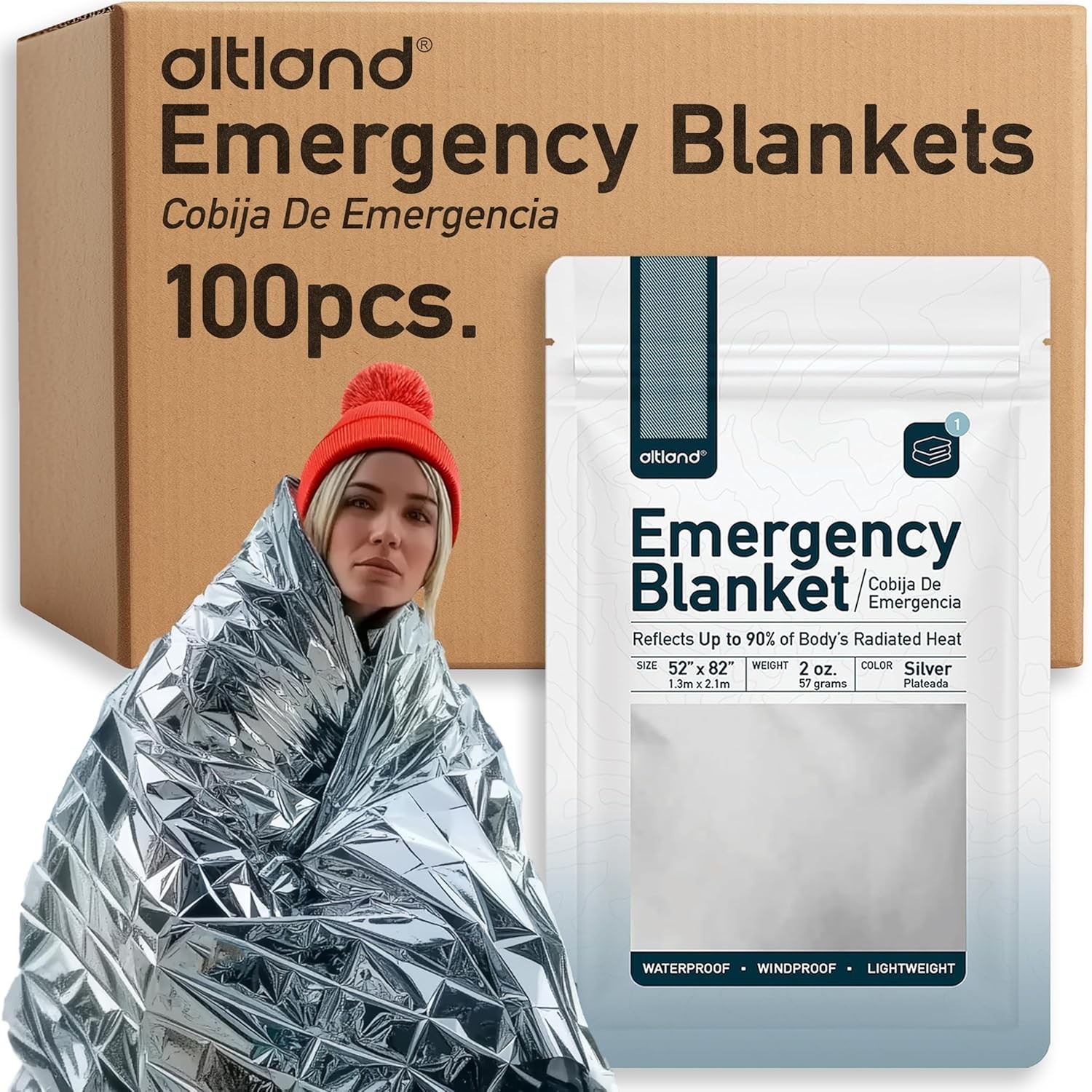 Emergency Blankets – Bulk Heat Reflective Blankets for Winter Surviva