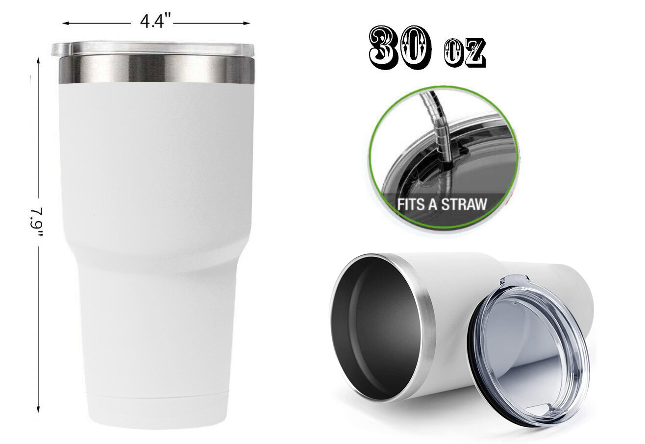 12Pack 30oz Stainless Steel Tumbler Sip Lid Vacuum Double Wall Insulation Bottle