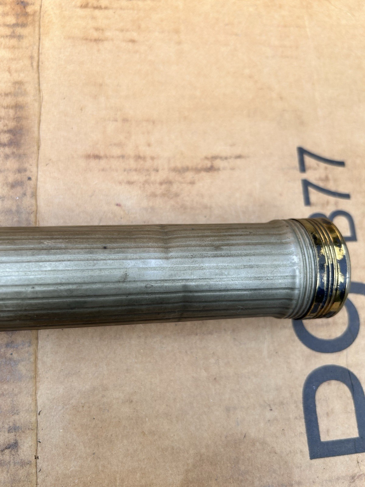 VINTAGE BRASS EVEREADY 21” 8D BATTERY TORCH FLASH LIGHT BATON RARE