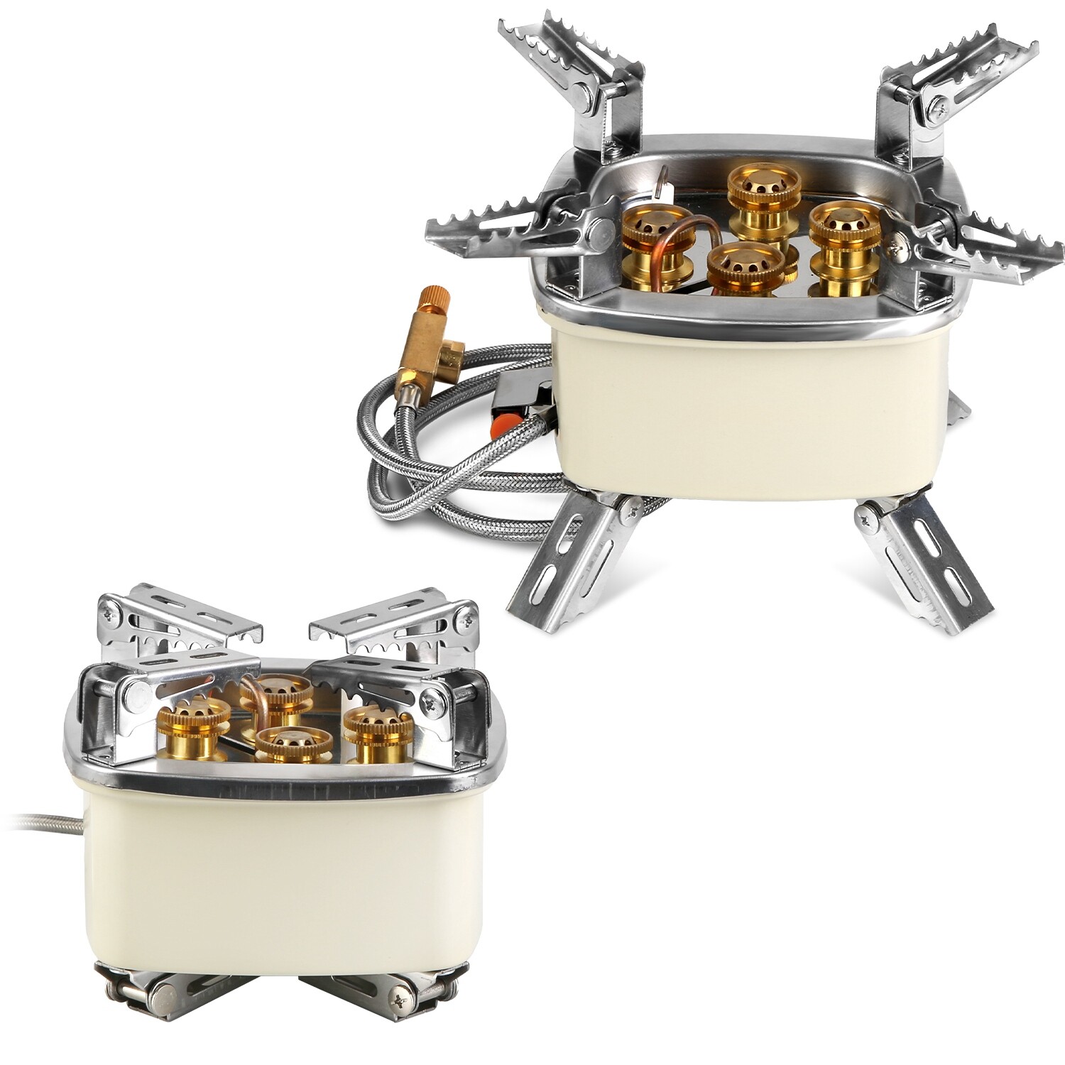Portable Camping Stove Gas Cooking Burner Propane Butane Burner Piezo Ignition
