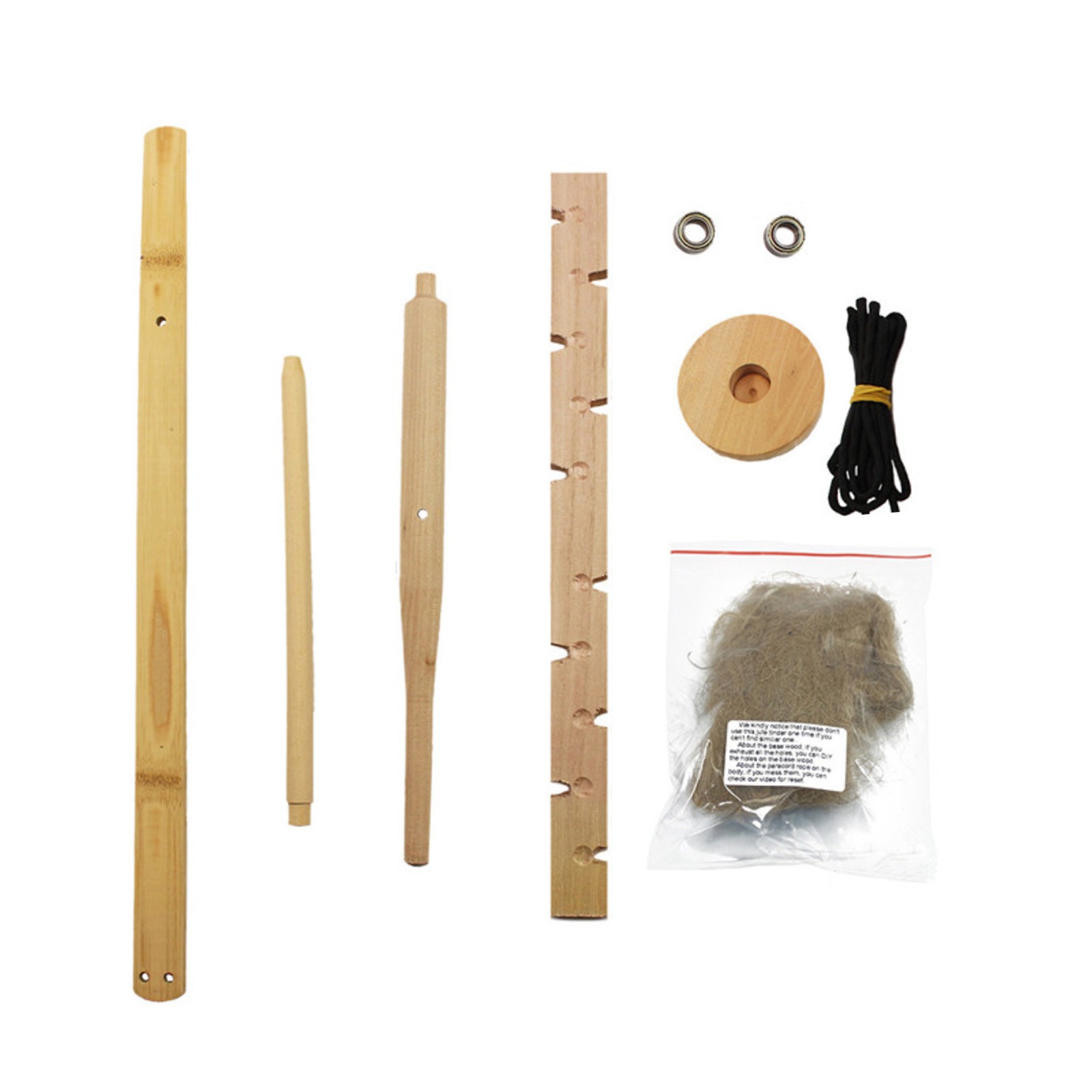 Outdoor Primitive Fire Starter Tool Wood Bow Drill Survival Friction Kit single