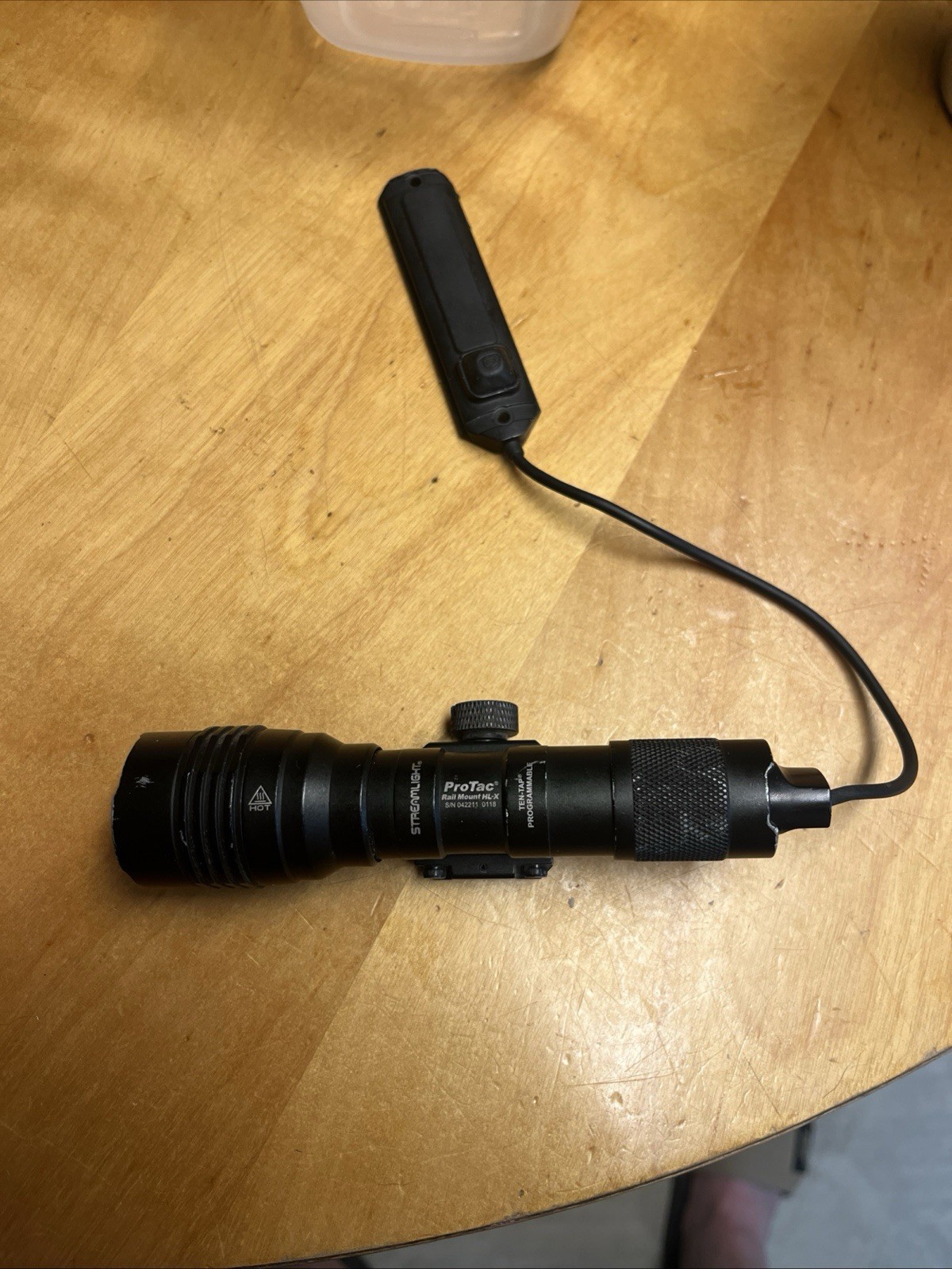 Streamlight ProTac HL-X pro with laser rail mounted w/ push button switch