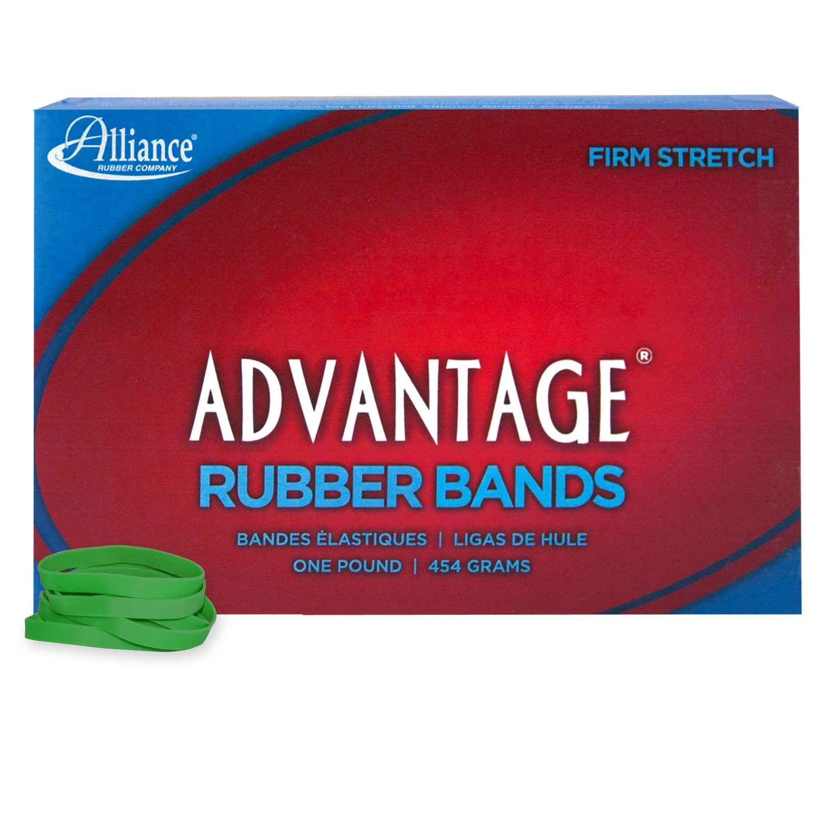 Alliance Rubber 66625 Advantage 1 Pound 2 1/2 x 1/4 inches, Green