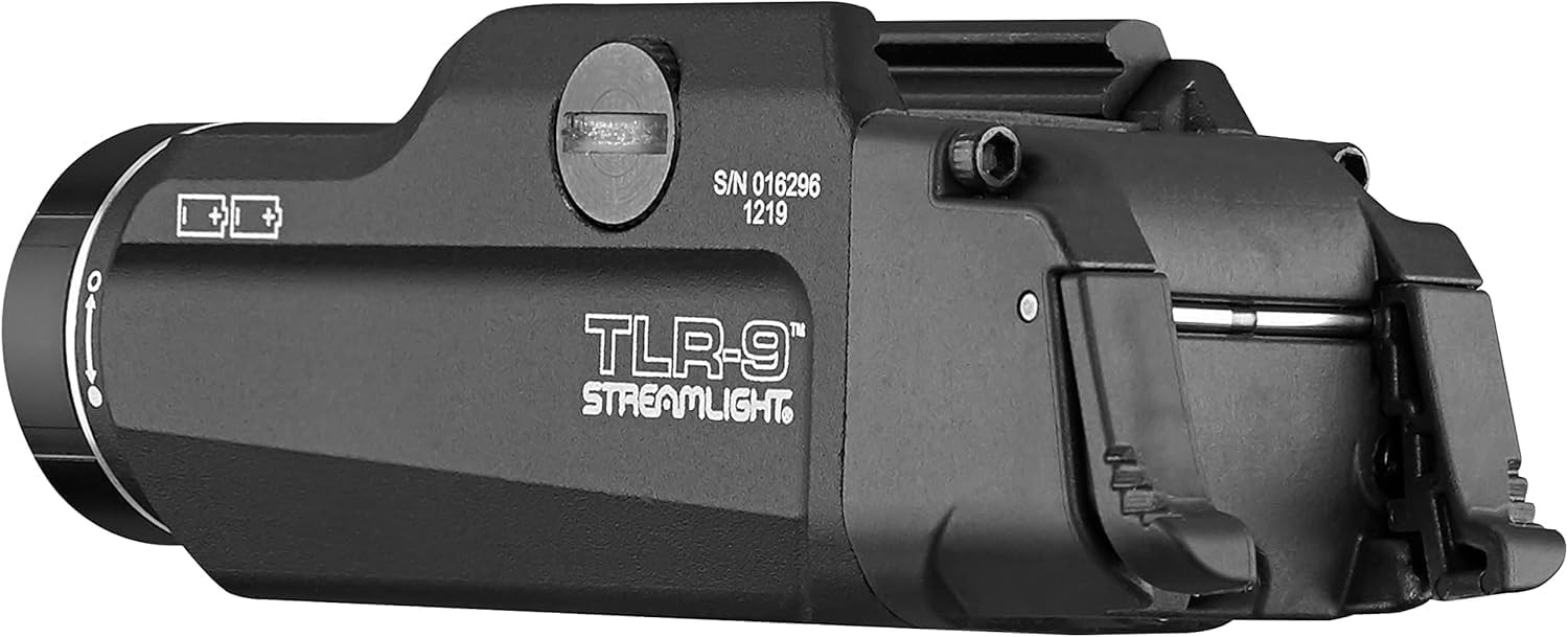 TLR-9 Flex Weapon Light, 1000 Lumens, Low-Profile, Lithium Battery Powered, Ambi