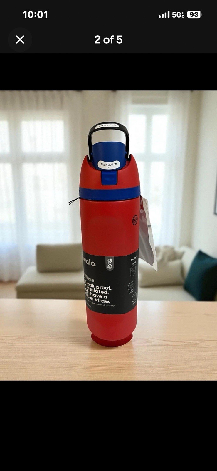 Owala -24oz FreeSip Water Bottle – Spider Man -LIMITED EDITION