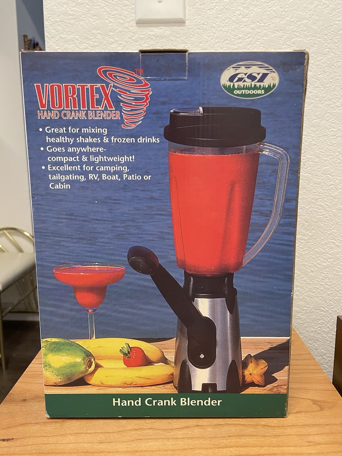 NEW GSI Vortex Hand Crank Blender 1.5L Off Grid Fishing Camping Boating RV NOS