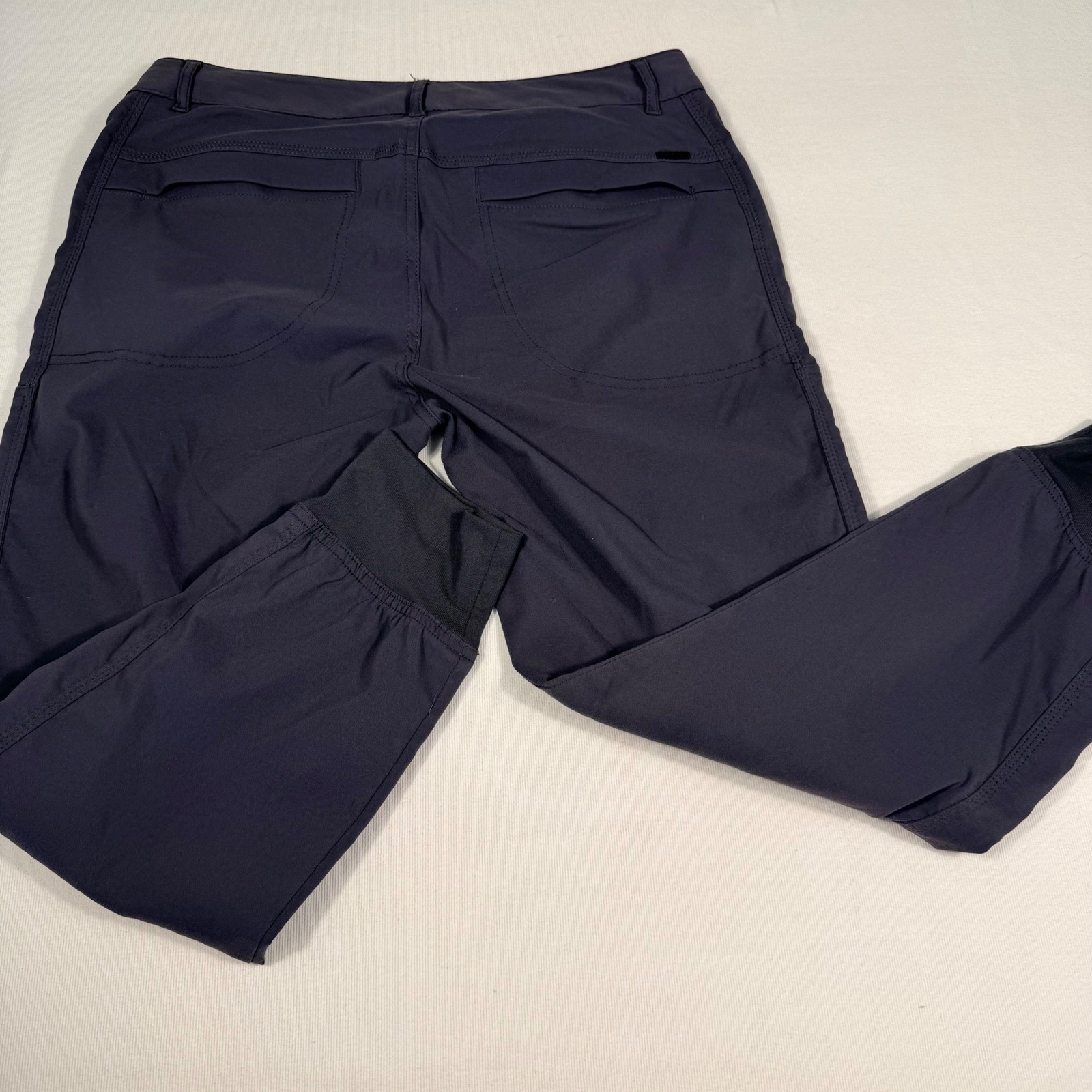 Prana Halle Joggers 10 Dark Gray Nylon Stretch Hiking Cargo Pants