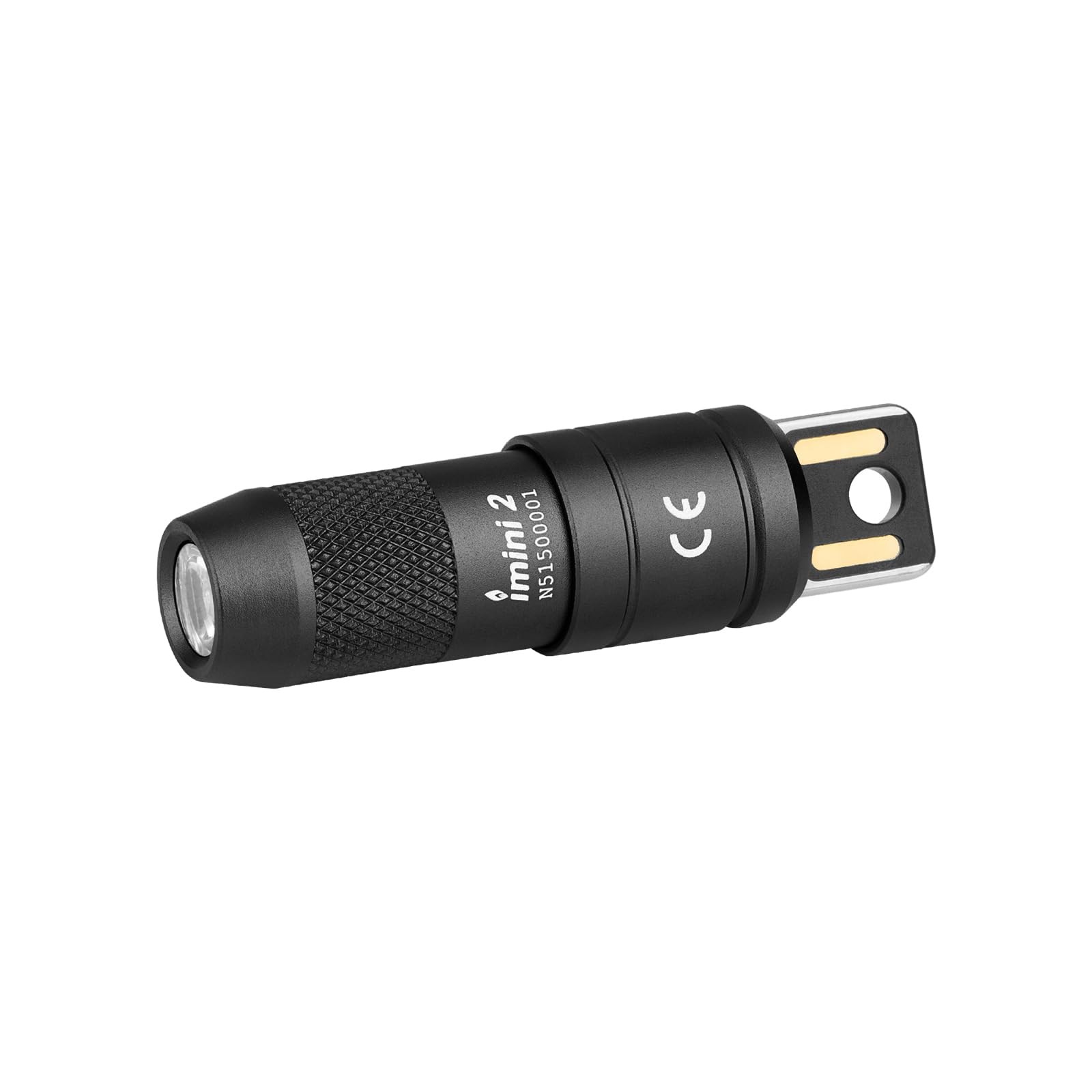 OLIGHT IMINI 2 EDC Rechargeable Keychain Flashlight, 50 Lumens 1 Pack, Black