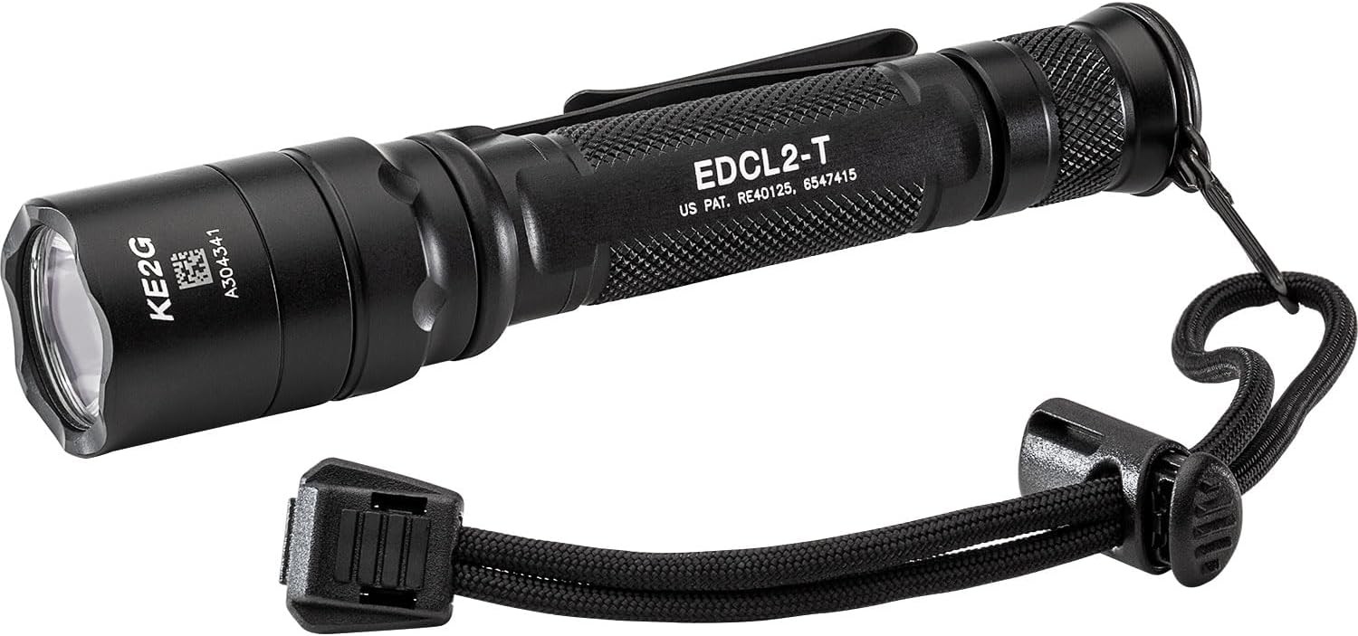 SureFire EDCL2-T Dual Output Flashlight – 1200 Lumen – Black