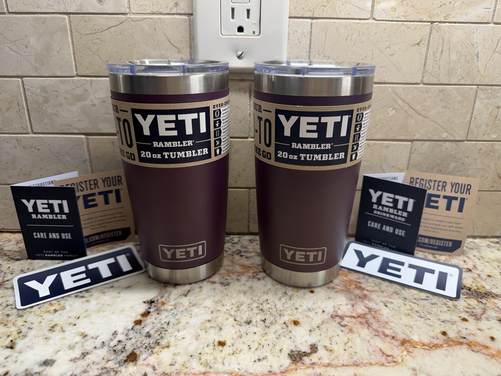 YETI X2 Rambler Limited Edition 20oz Tumbler with Magslider Lid – Nordic Purple