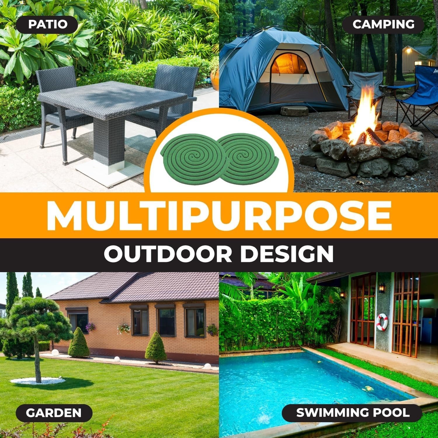 20 Coils Supreme Pro Mosquito Repellent Coils – Outdoor Use Reaches Up to 10 fts