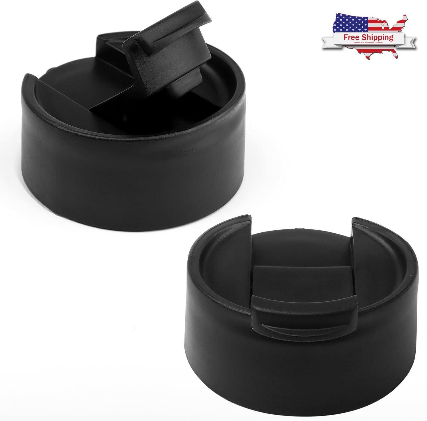 1 Pack Wide Mouth Bottle Replacement Lids Leakproof Auto Flip Cap Button Lock
