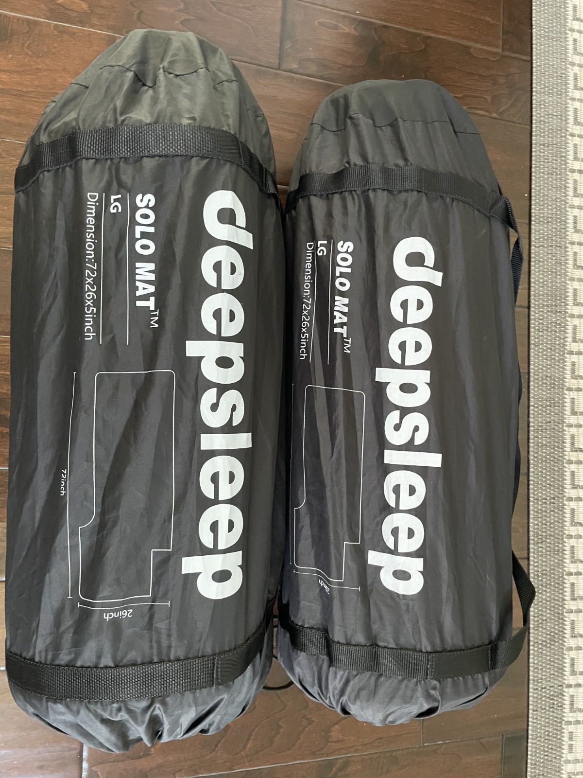 Deepsleep Solo Mat™ 72x26x5 Air Foam Self-Inflating 2 Mat Set, w/Free Air Pump