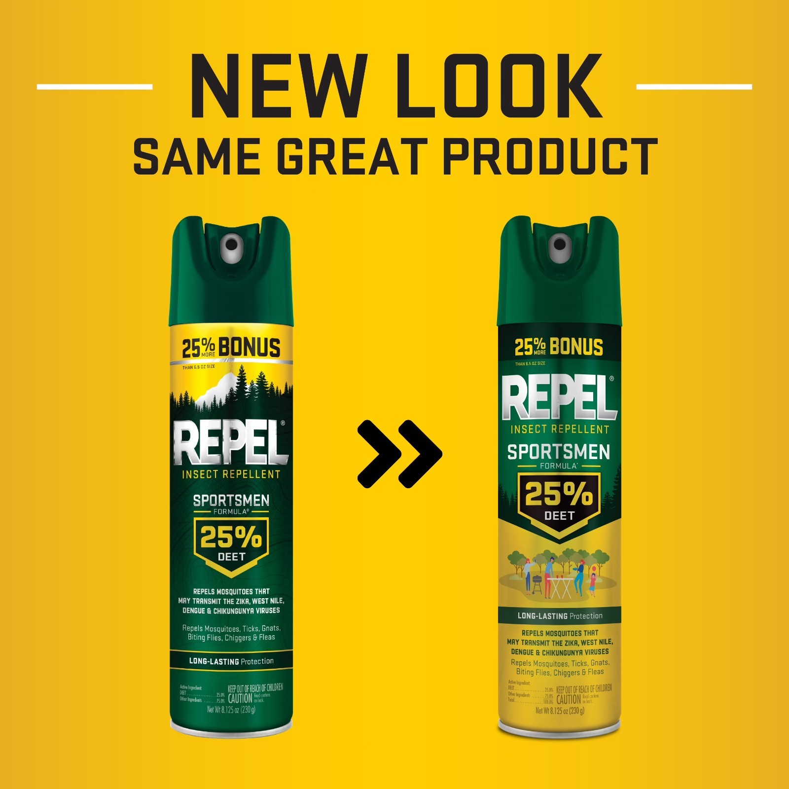 (2 pack) Repel Insect Repellent Sportsmen Formula 25% DEET, Bonus Aerosol, 8.125