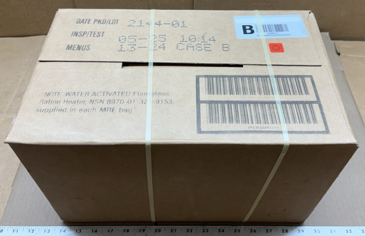 U.S. Military MRE Case B – Menus 13-24