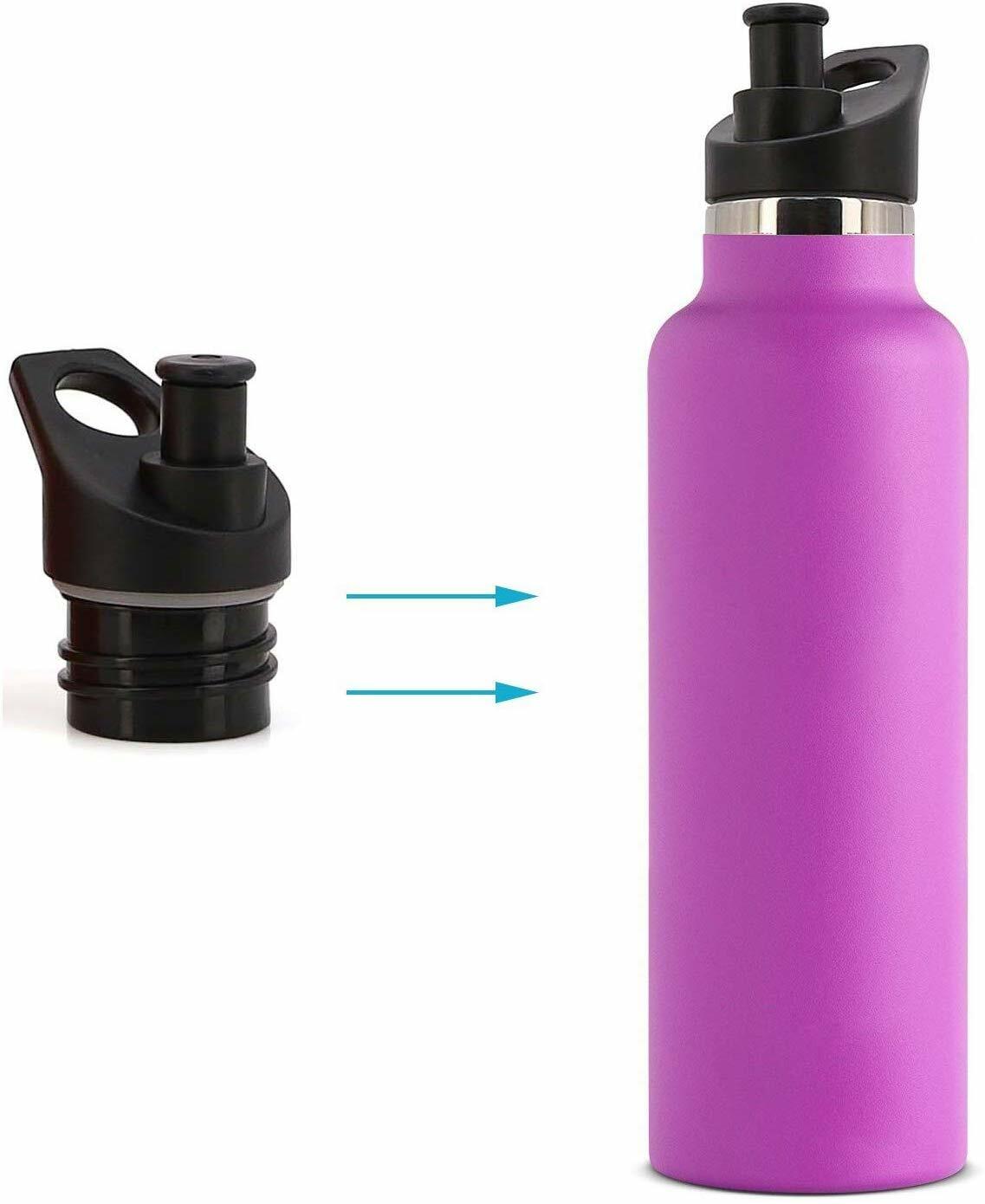 3 Pcs sport twist lid for Hydro Flask Standard Mouth Water Bottle 12,18,21,24 OZ