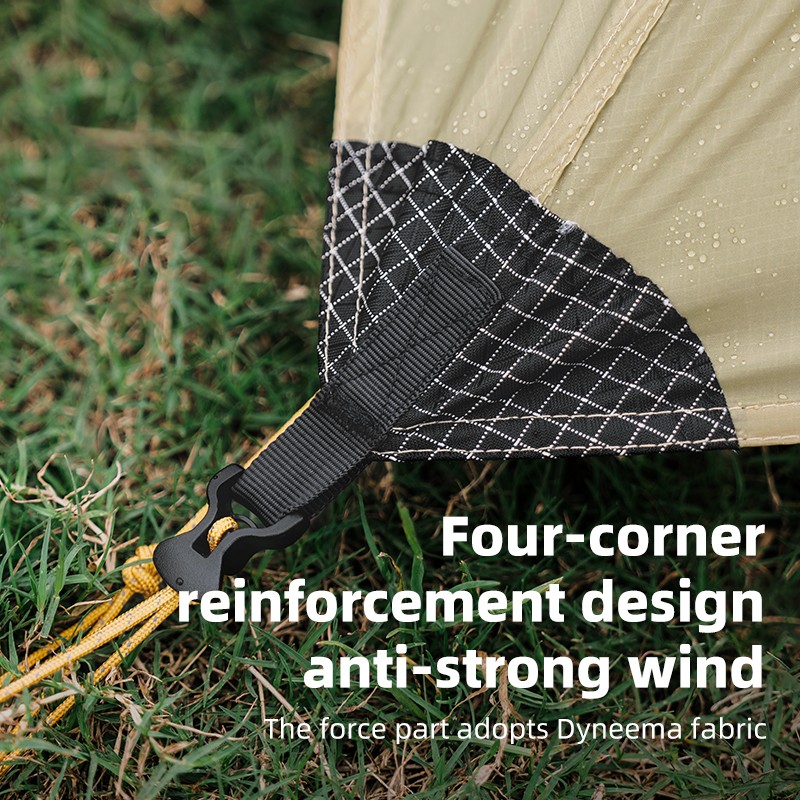 Qunature 1-Person Poleless Tent Ultralight Rainproof Easy Setup for Camping