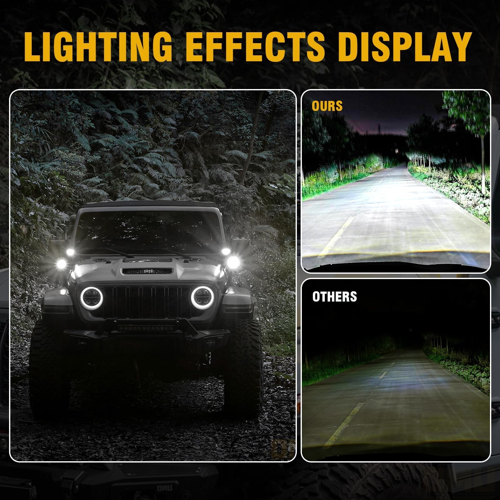 OMU Genesis Series Aluminum High Low Beam Switchable A-Pillar Spotlight Compa…