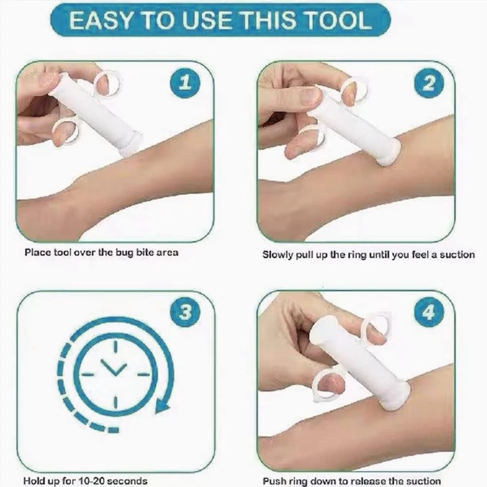 Poison Remover Suction Tool Venom Extractor Wasp Bee Bug Sting Sucker First Aid