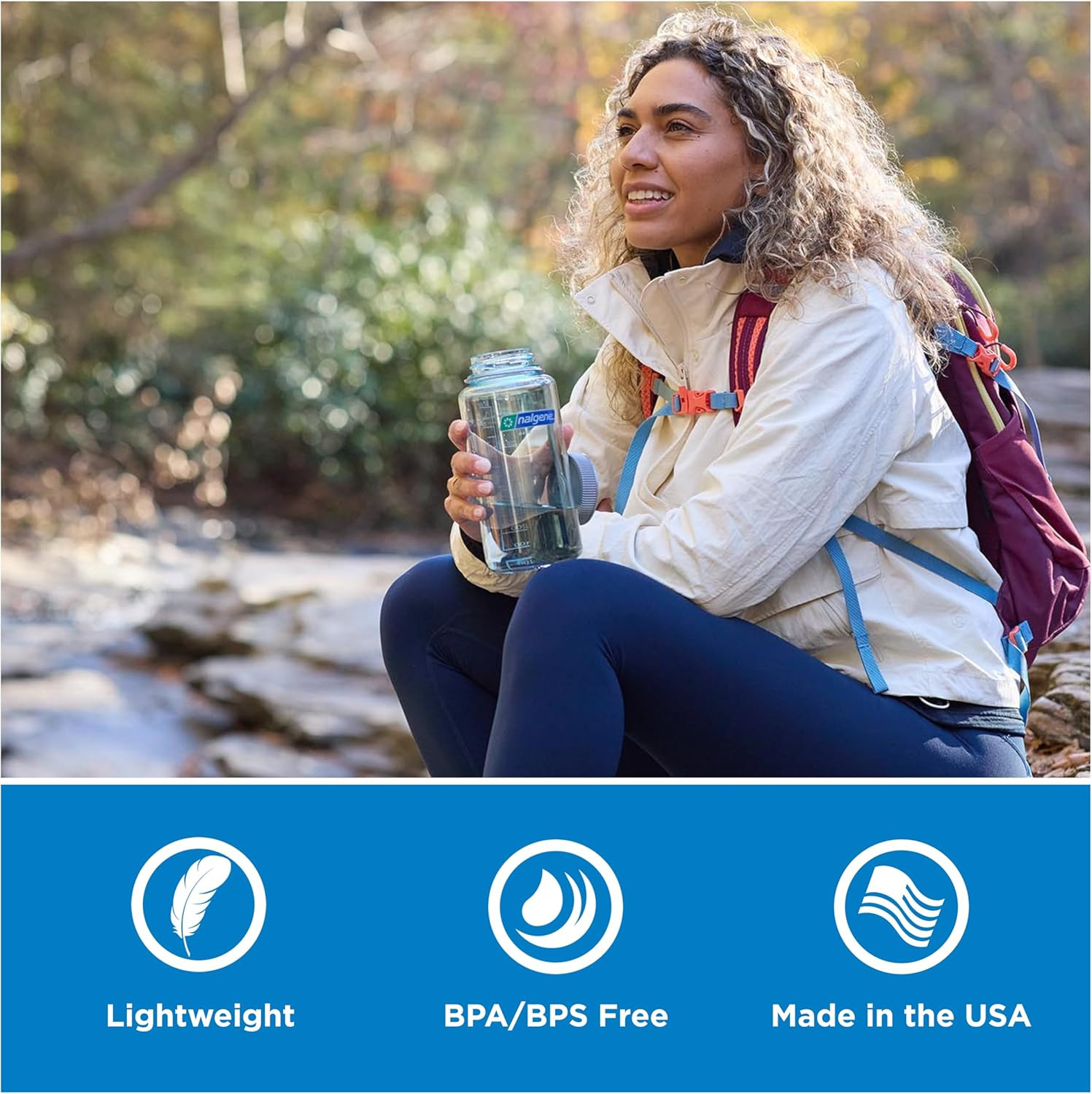 Nalgene Sustain 32 oz. Wide Mouth Water Bottle – Free Shipping
