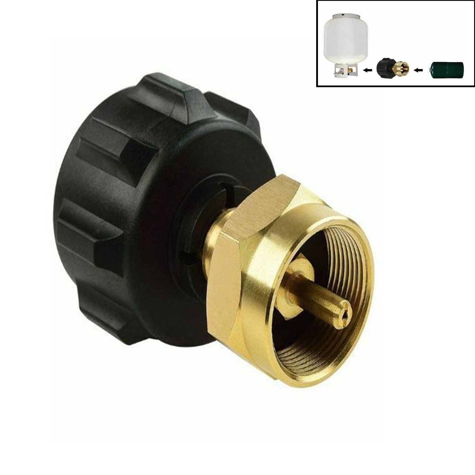QCC1 Regulator Valve Propane Refill Adapter Connector 1 LB Cylinder Tank Coupler