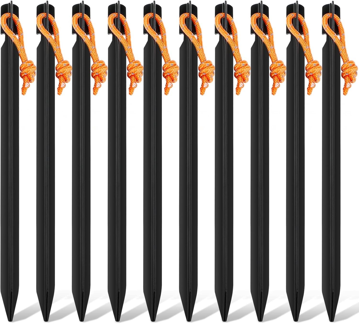 2 or 10 Pack Tent Stakes Heavy Duty, Aluminum Tent Stakes Pegs, Metal Tent Spike