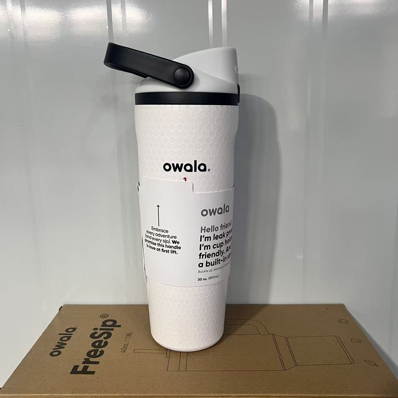New Owala Fairways For Days FreeSip Sway Golf Water Bottle 30oz Black/White Gift