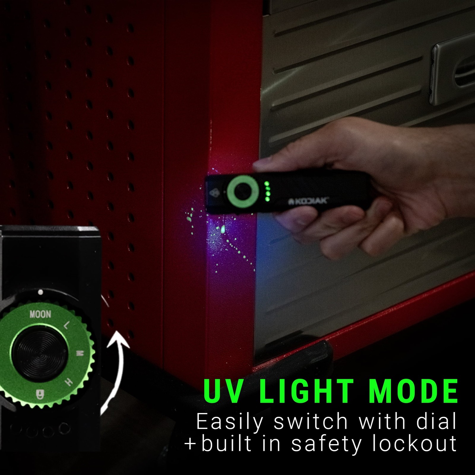 Kodiak Krux 1200-Lumen LED Work Light, USB-C Rechargeable Portable Flashlight wi