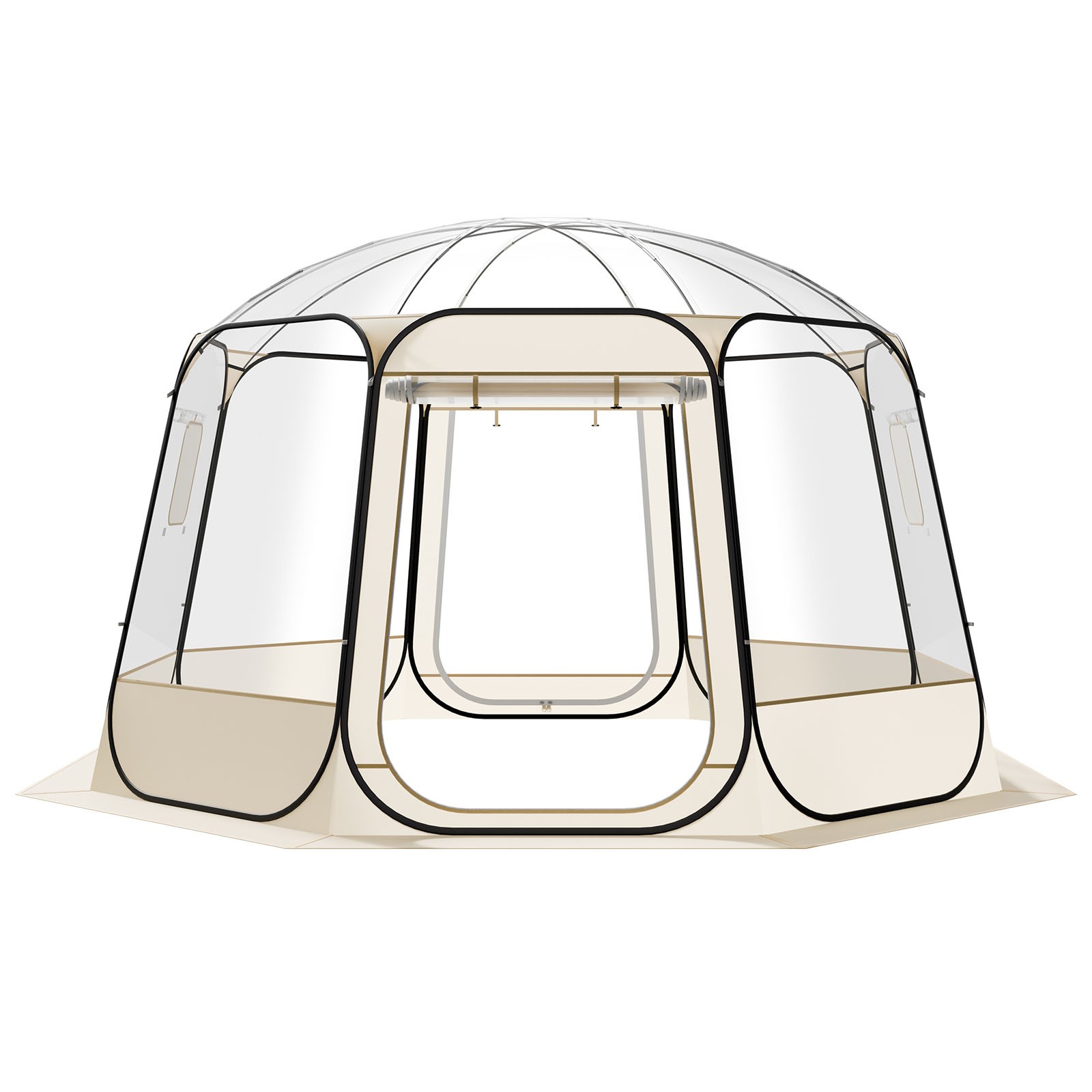 VEVOR Pop up Bubble Tent 12×11.1 ft Clear Sports Tent 10-12 Person Weatherproof
