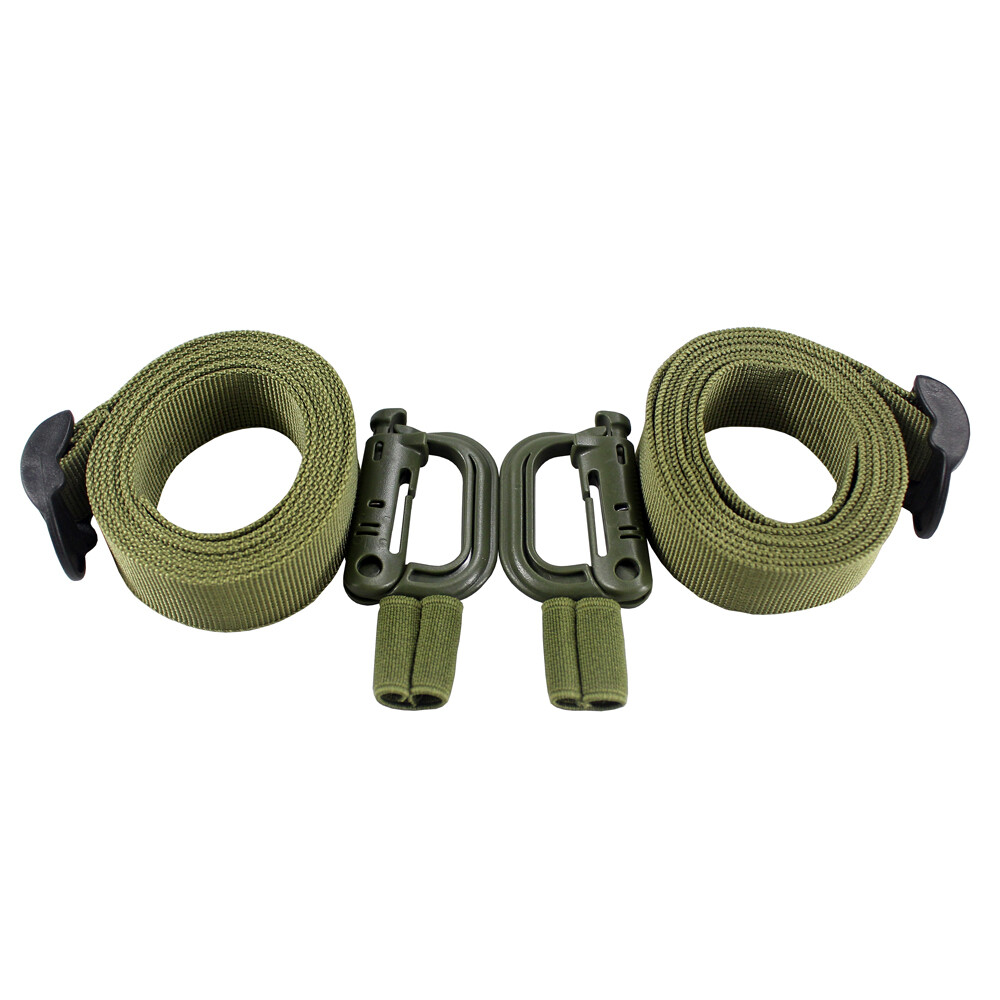 2Pcs 1inch Heavy Duty Molle Utility Nylon Strap with Buckle Backpack Accessory