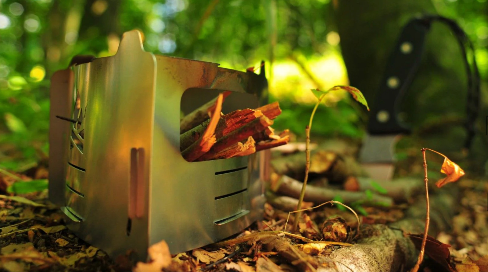 Bushbox Essentials Ultralight Multi-Fuel Stove. Less than 4 ounces.