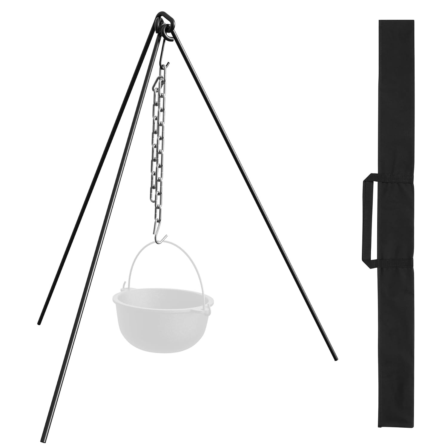Cast Iron Dutch Oven Heavy Duty Tripod Stand 50 Inch Cooking Stand