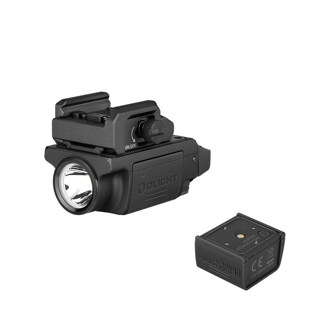 Olight PL-MINI 3 Valkyrie 600 Lumen Rechargeable Rail Mount Flashlight (Black)