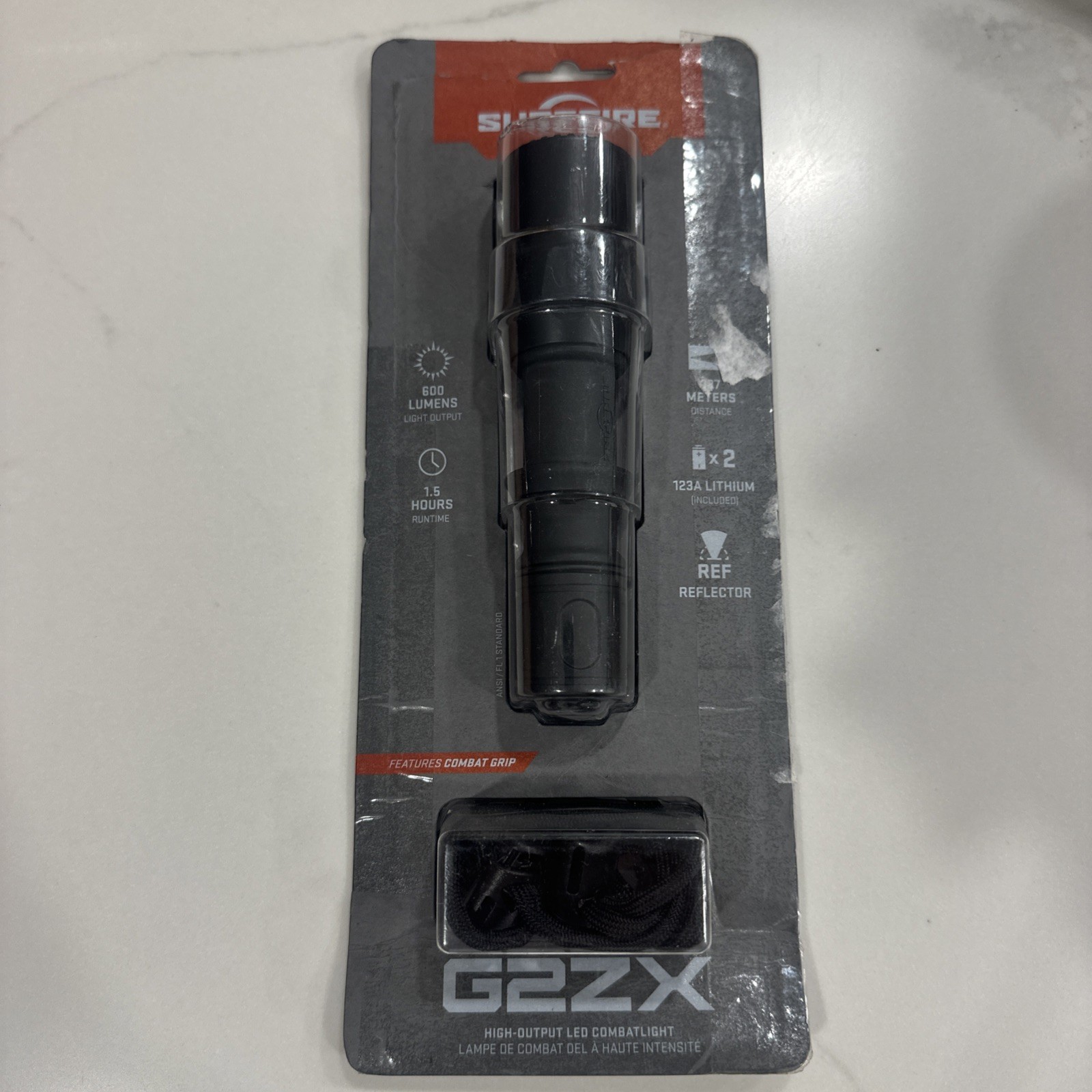 Surefire G2ZX LED Tactical Flashlight – Polymer Black – New