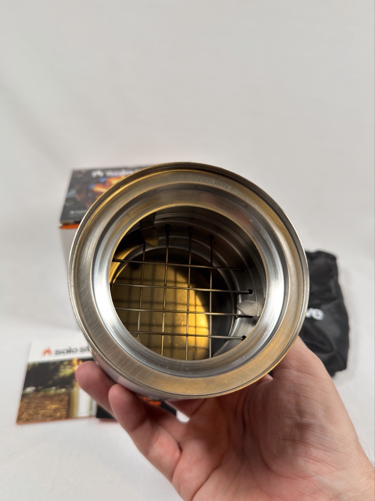 Solo Stove Lite Portable Camp Stove 304 Stainless Steel Low Smoke NEW & Unfired!
