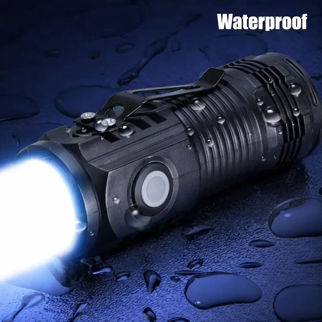 1200000LM USB Rechargeable LED Flashlight Super Bright Torch Tactical Lamp