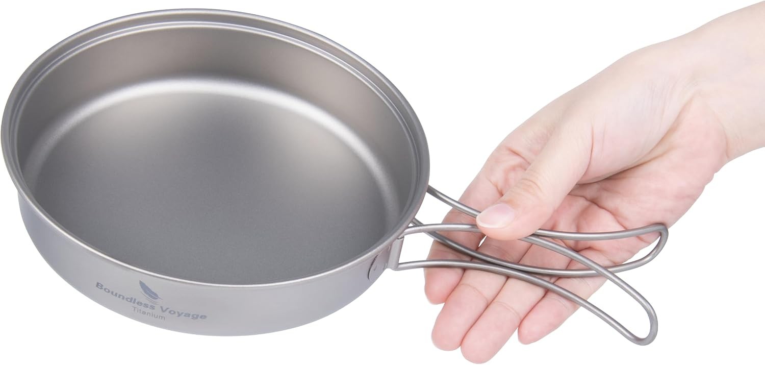 Backpacking Cookset Titanium Camping Pots Set Ultralight Outdoor Picnic Pots