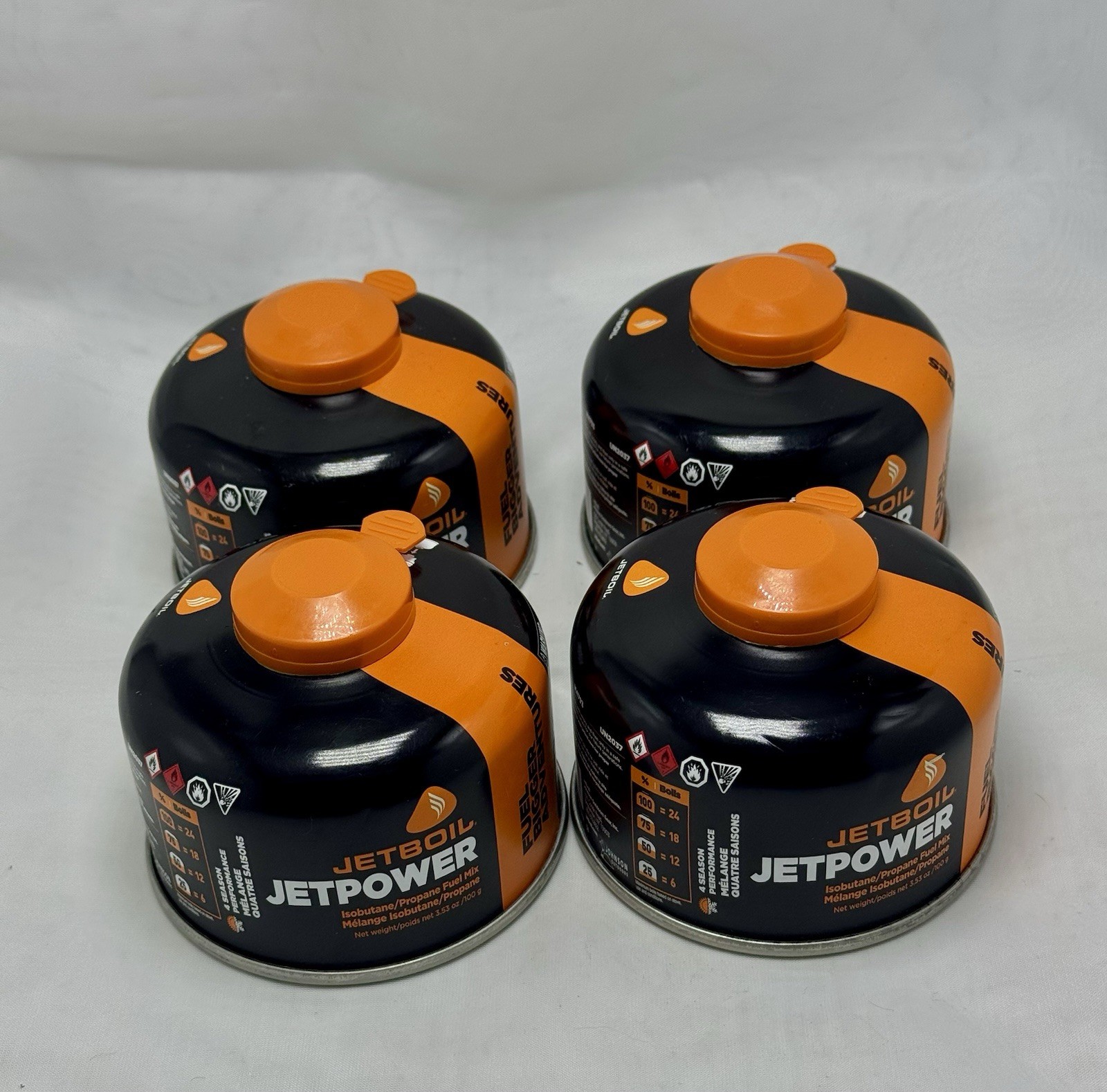 Jetboil Jetpower Fuel 100 Grams (4-Pack)