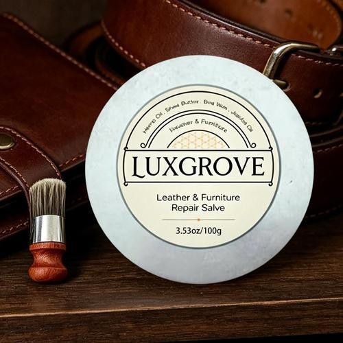 LUXGROVE Wood Finish Restorer | Portable Cleaner Cream with Brush | Cabinet AnHP