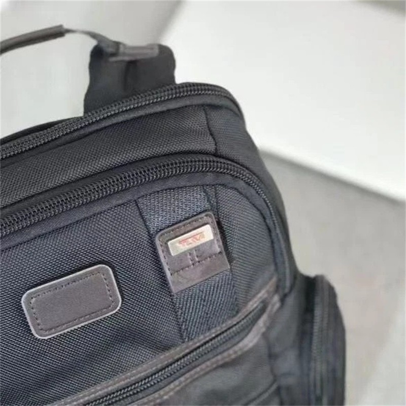 Tumi Alpha Bravo Expedition Flap Backpack Black Nylon Business Travel New 222681