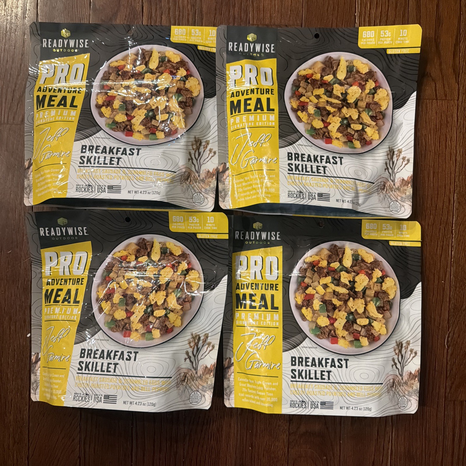 Lot Of 4 Outdoor Pro Adventure Breakfast Skillet – Gluten Free, 8 Servings