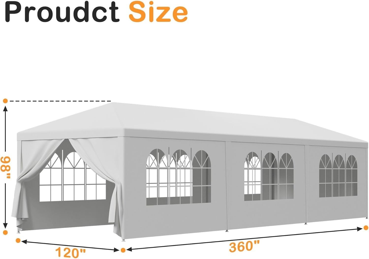 Backyard Event Shelter for 50 People^-